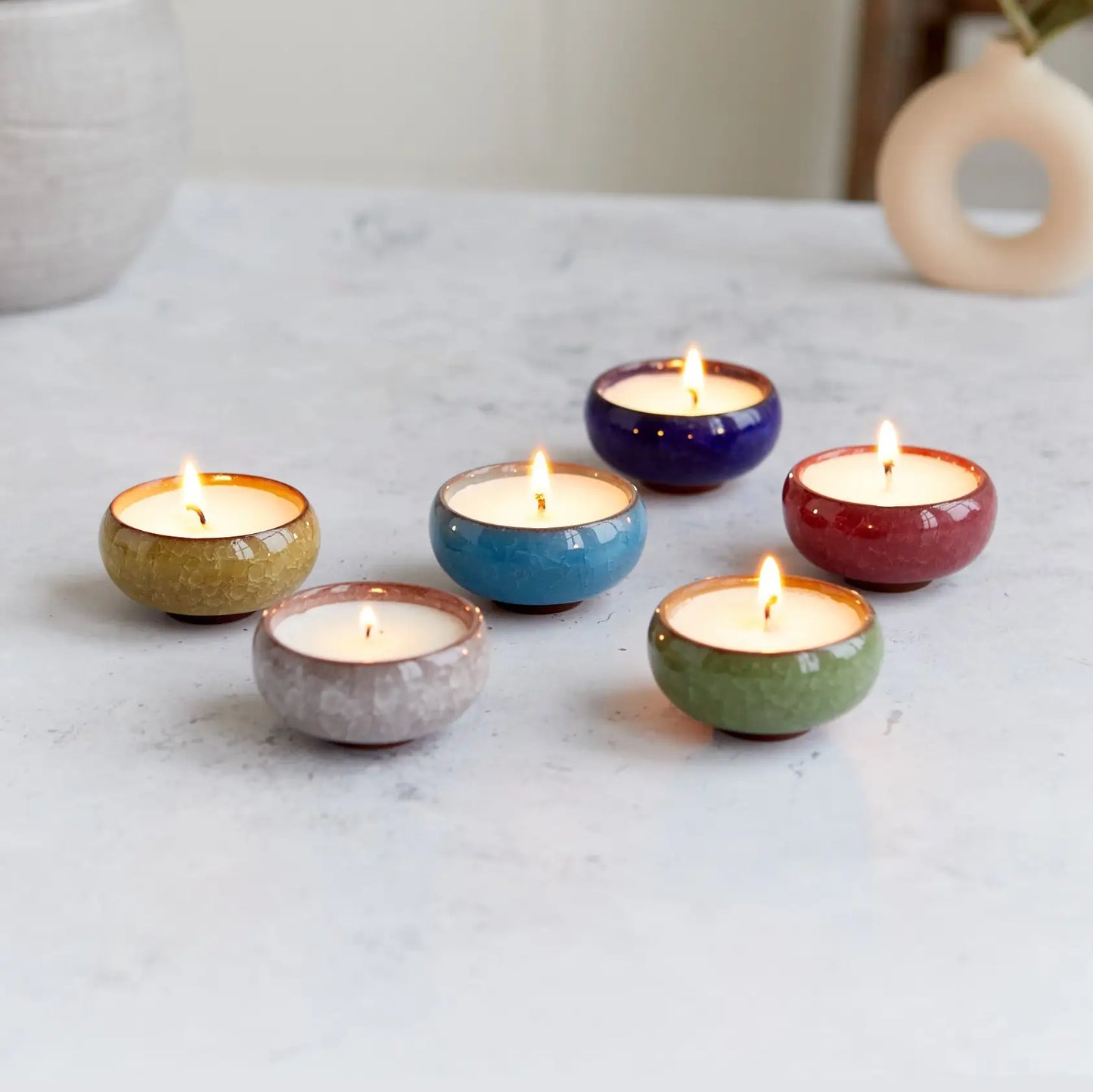 Ceramic Tea Lights (Box of 6)