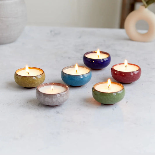 Ceramic Tea Lights (Box of 6)